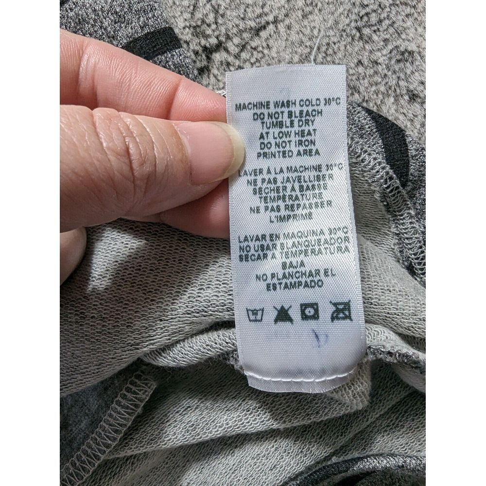 Sundry Pull On Drawstring Skirt Women's Size 3 Gray Striped - Picture 7 of 11